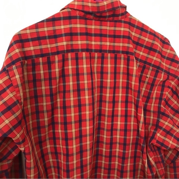 Vintage Picket and post red plaid long sleeve button down shirt - Picture 6 of 11